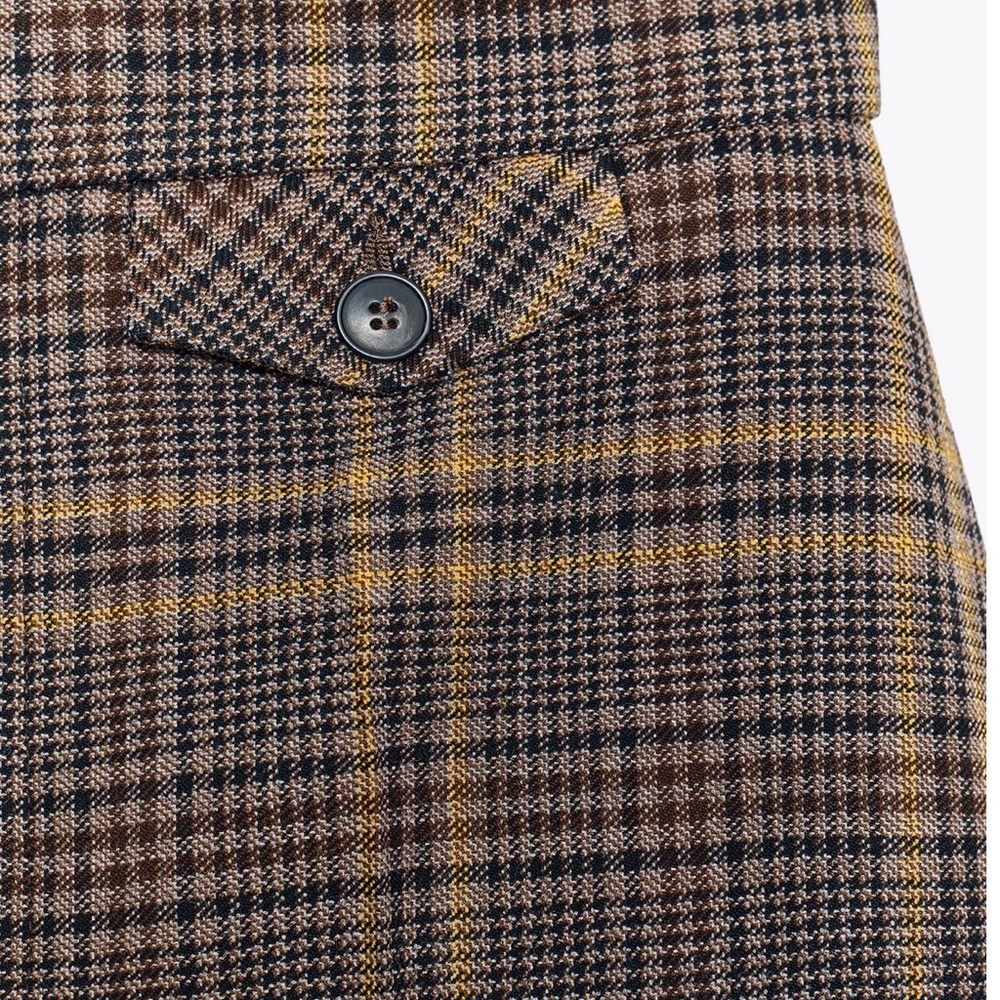 Zara Woman ZW Collection Plaid Ankle Pants - Picture 5 of 6